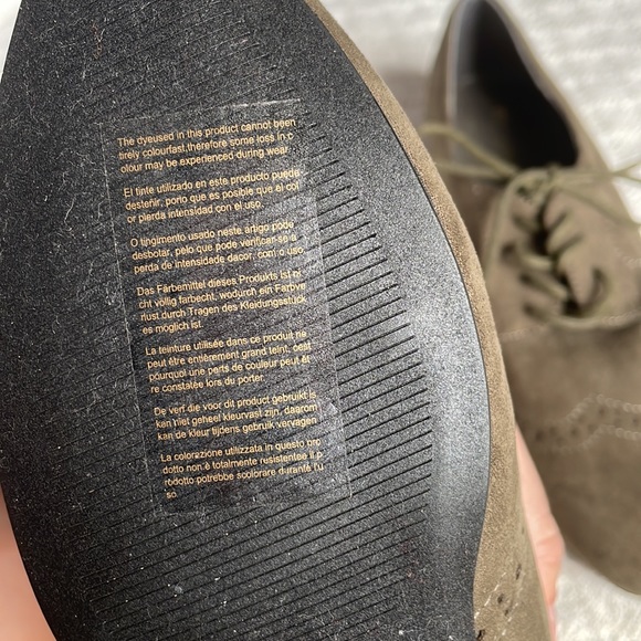 Suede Primark Oxford Flats NWOT - Picture 3 of 5